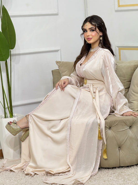 Caftan Organza 2 Pièces – Élégance & Légèreté