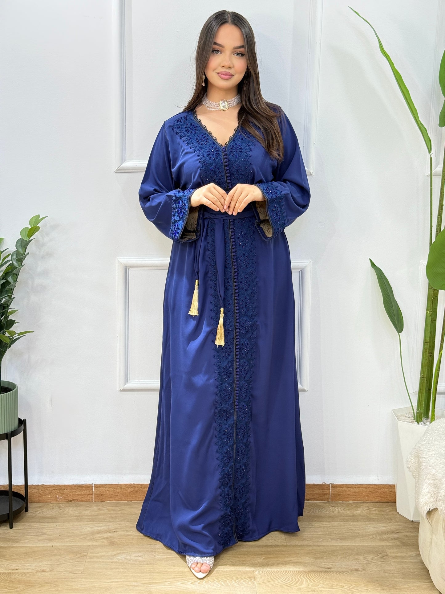 ✨ Caftan Farah Bleu