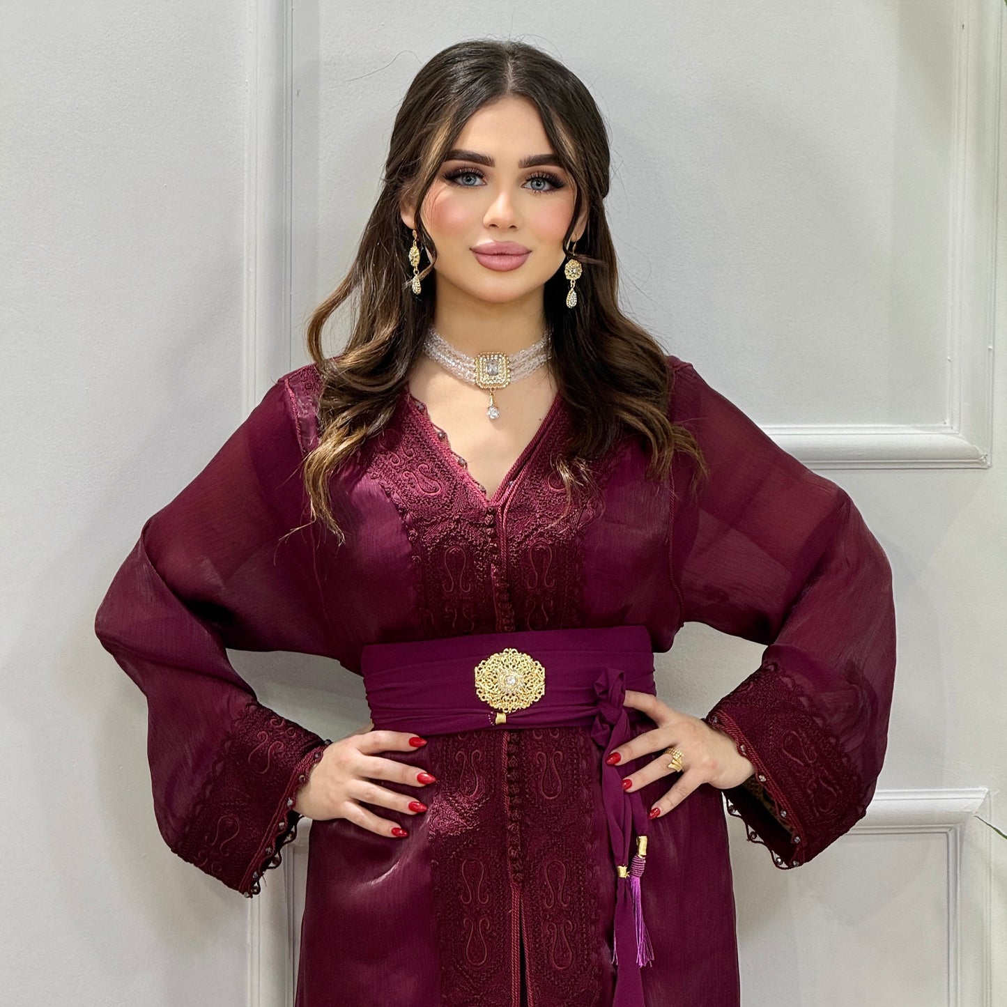 Caftan 2 pièces – Élégance & Raffinement