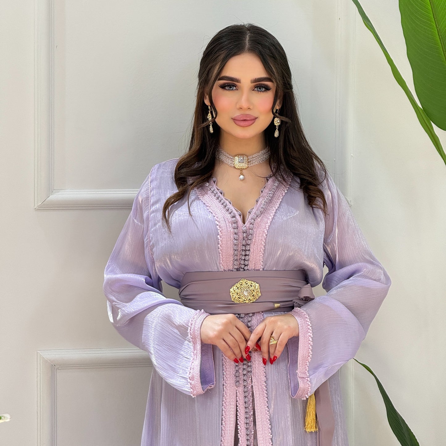 Caftan Organza 2 Pièces – Élégance & Légèreté