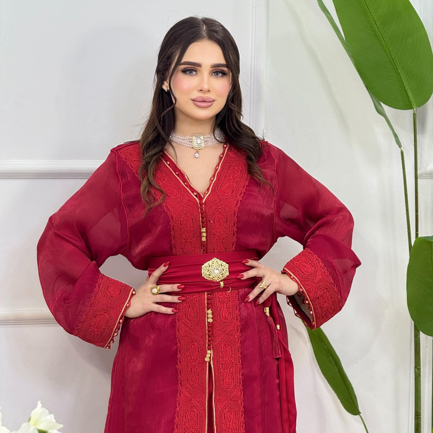 Caftan 2 pièces – Élégance & Raffinement