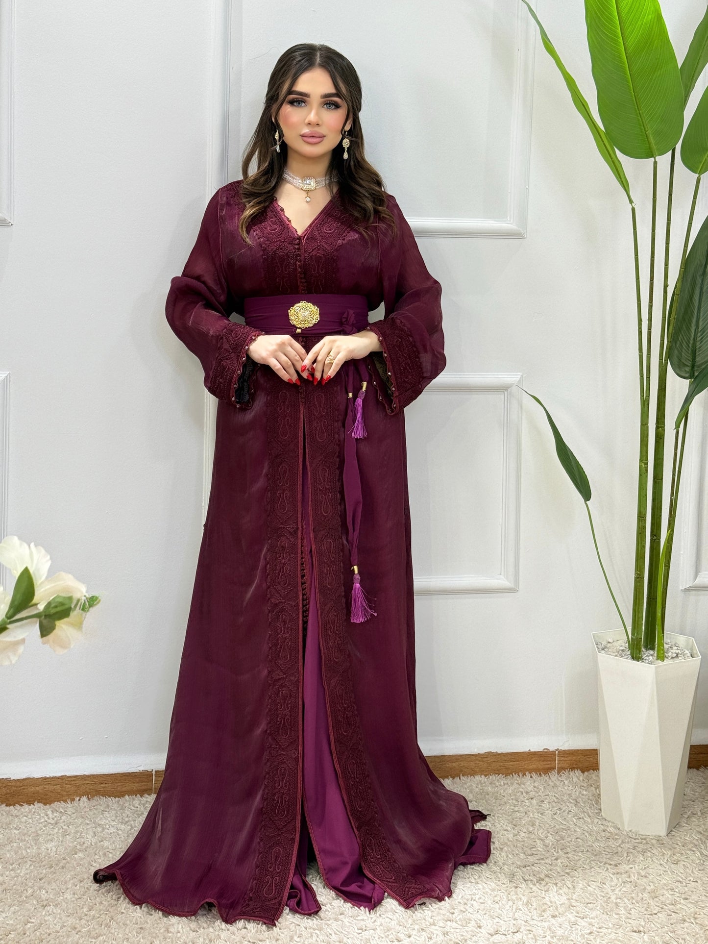 Caftan 2 pièces – Élégance & Raffinement