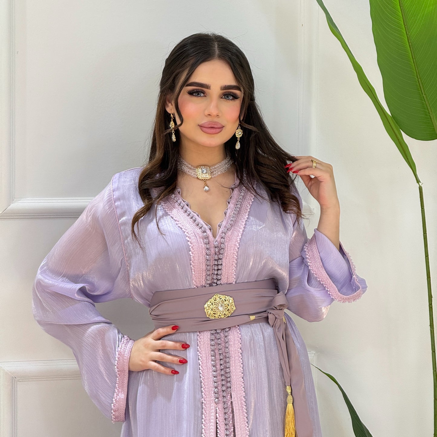 Caftan Organza 2 Pièces – Élégance & Légèreté