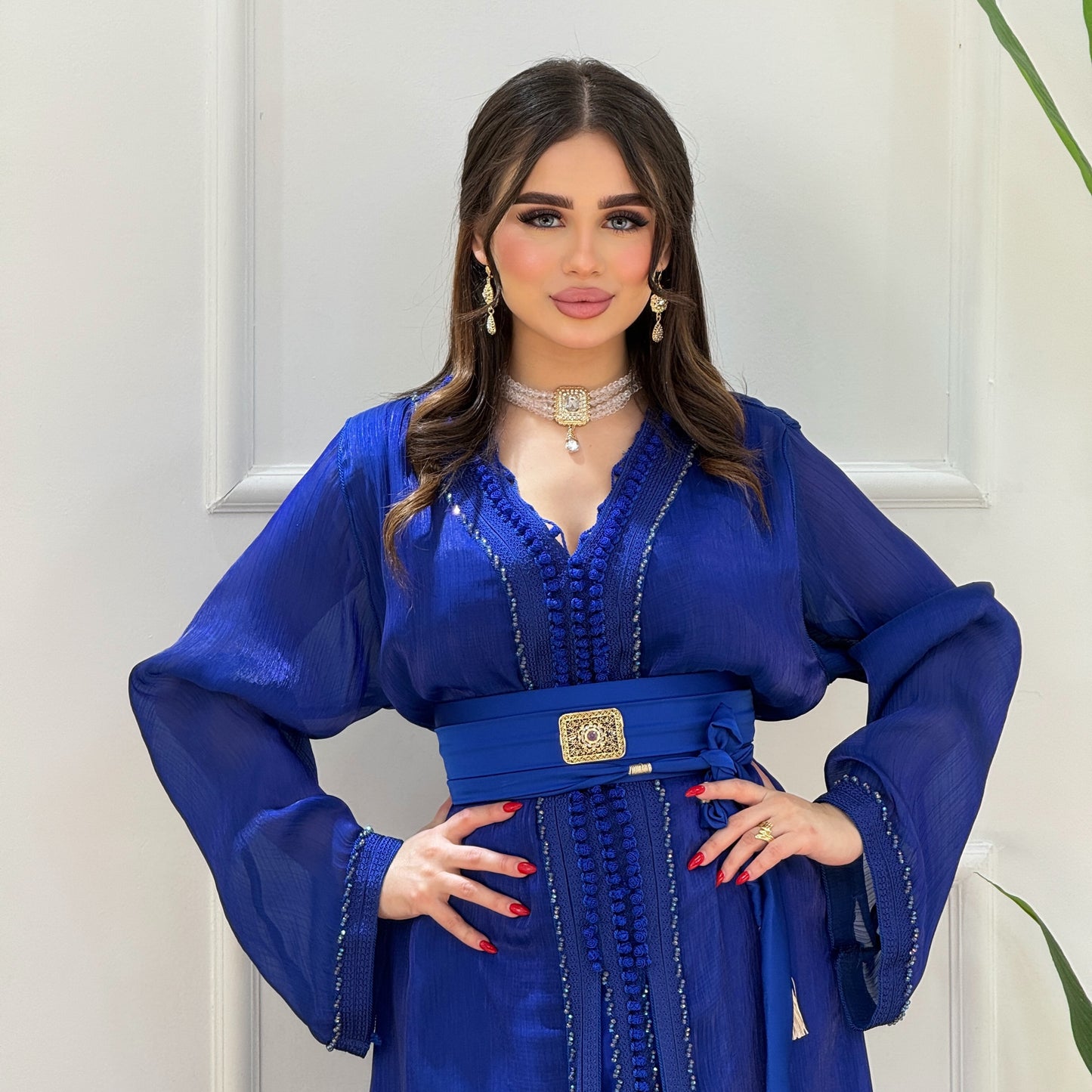 Caftan Organza 2 Pièces – Élégance & Légèreté