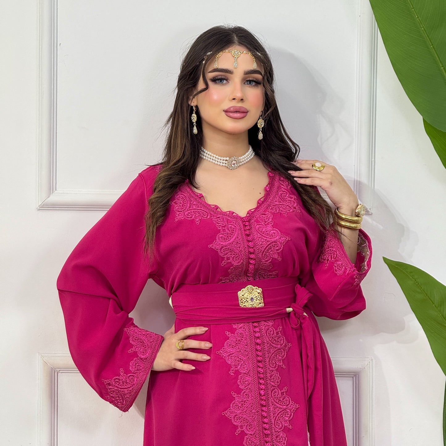 Caftan Assala – Fuchsia