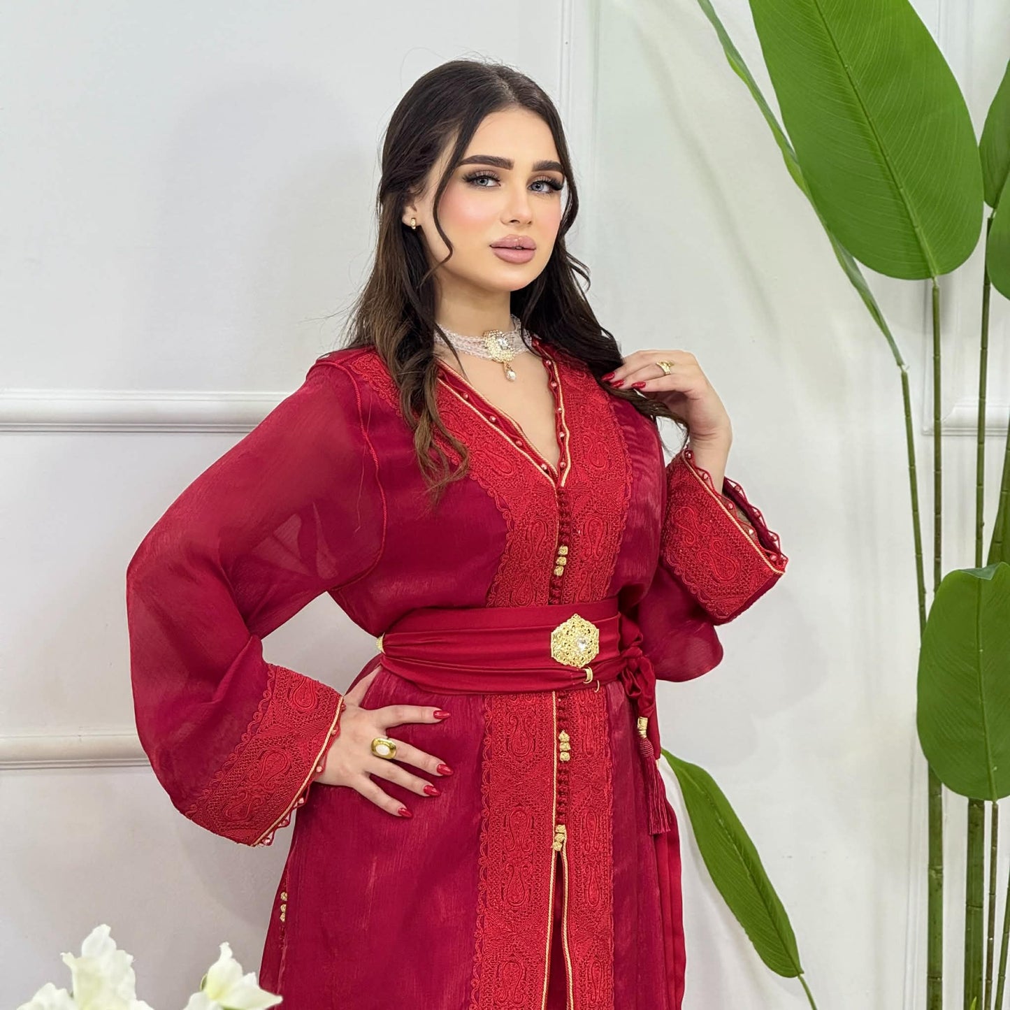 Caftan 2 pièces – Élégance & Raffinement