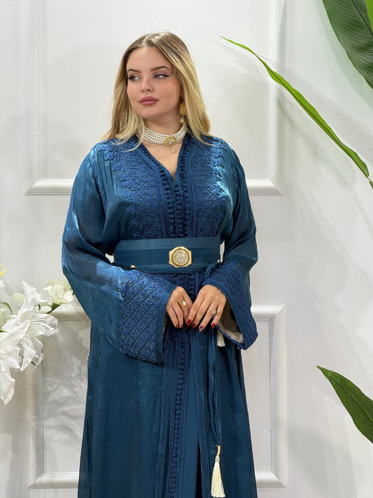 Caftan Farah – Bleu profond