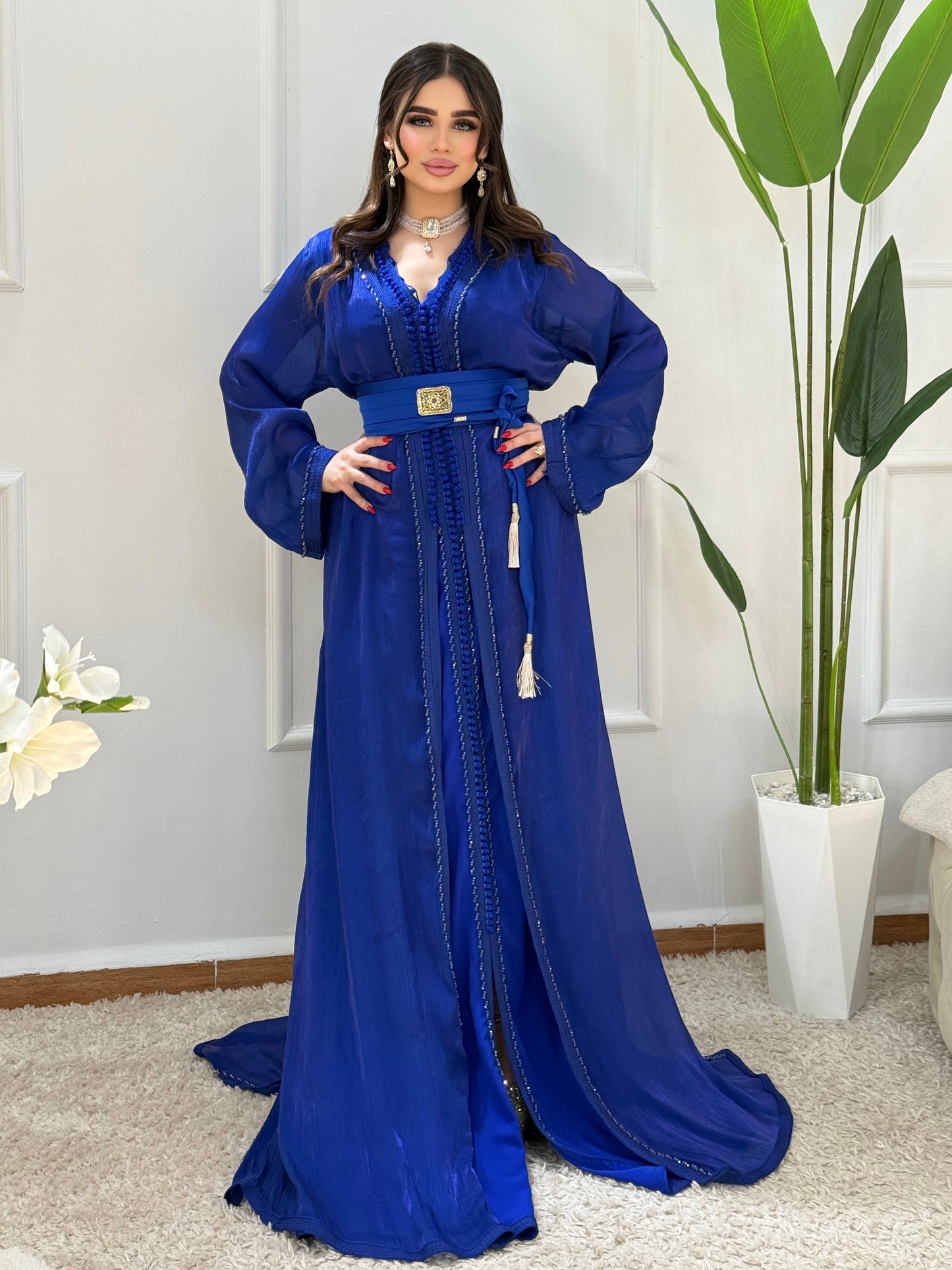Caftan Organza 2 Pièces – Élégance & Légèreté