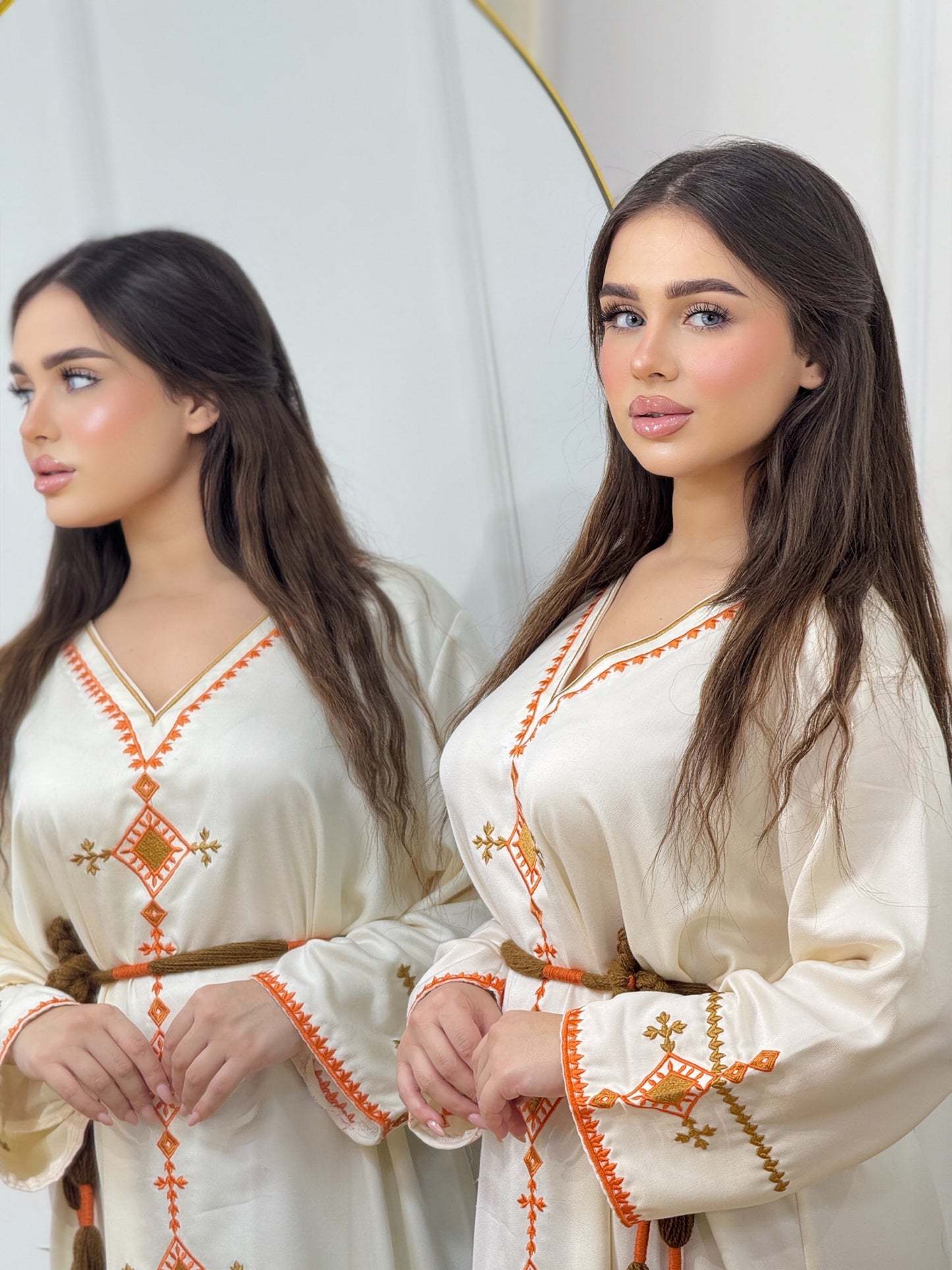 Robe Kahina – Élégance et confort en tissu Mlifa