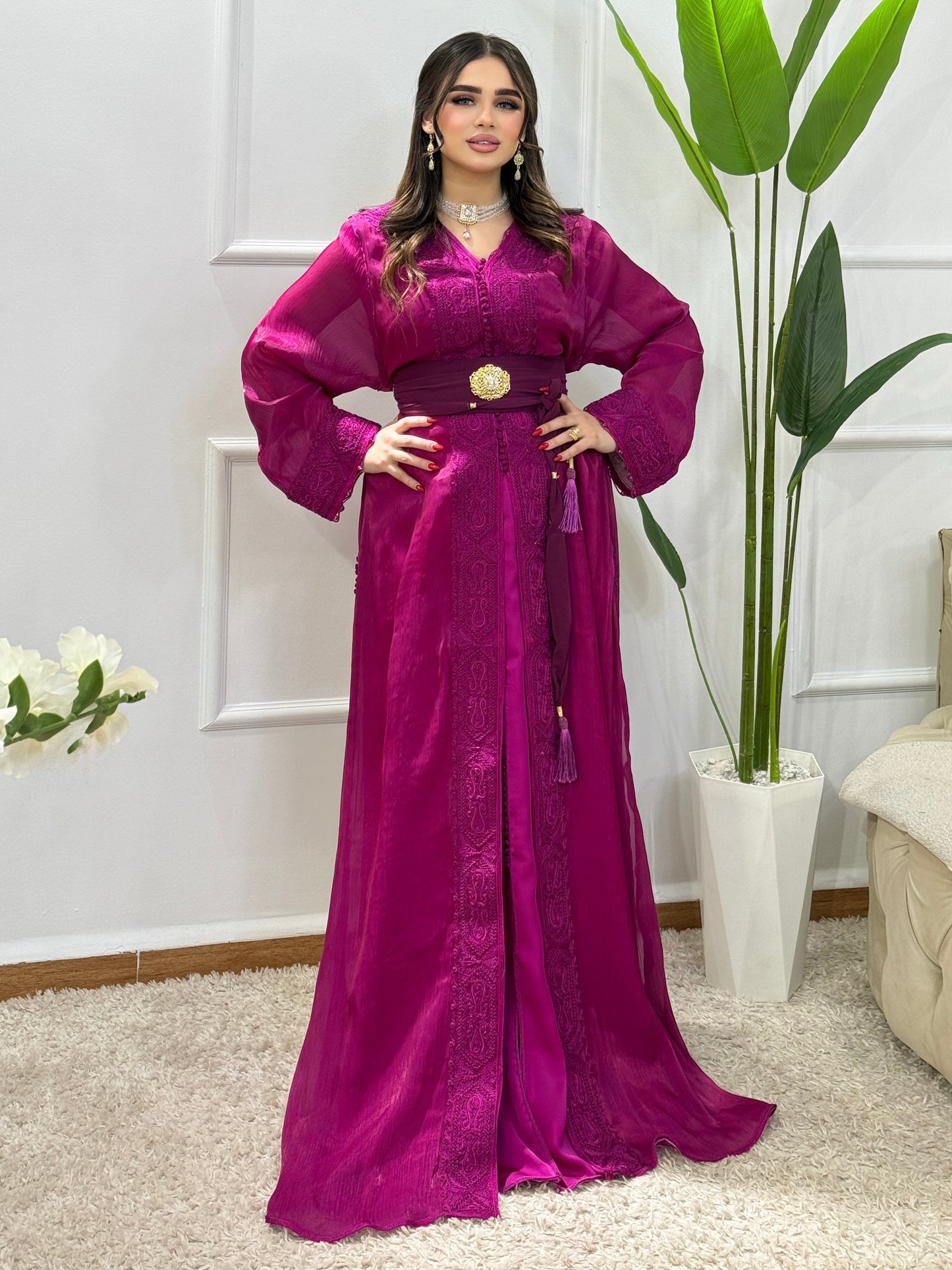 Caftan 2 pièces – Élégance & Raffinement